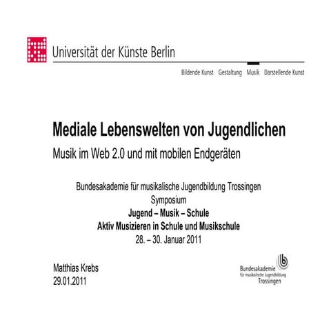 Mediale Lebenswelten von Jugendlichen