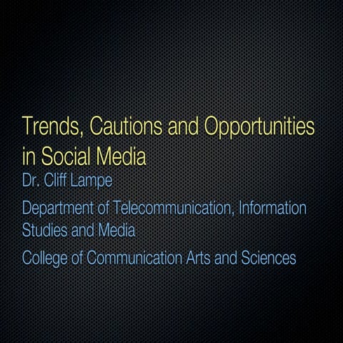 Social Media Trends and Topics