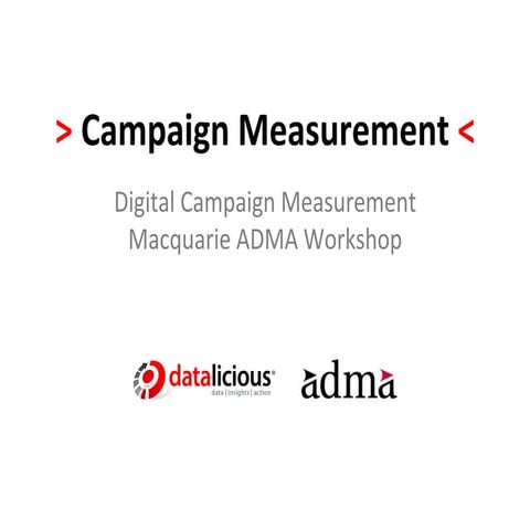 ADMA Macquarie Campaign Measurement