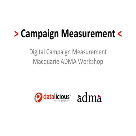 Macquarie ADMA Campaign Measurement 