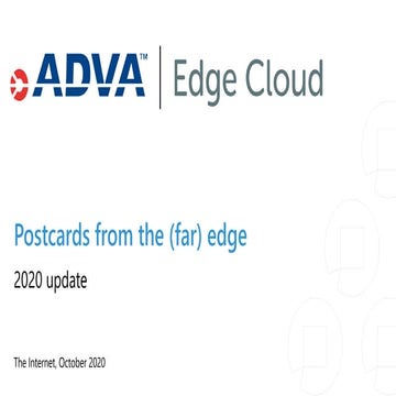 Postcards from the (far) edge