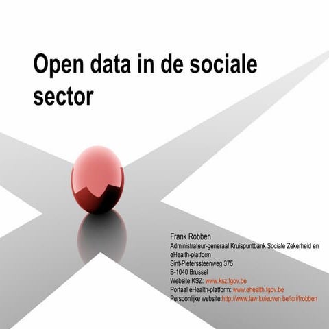 Open data in de sociale sector