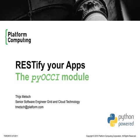Restify Your Apps
