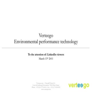 20110313 Verteego Short Presentation