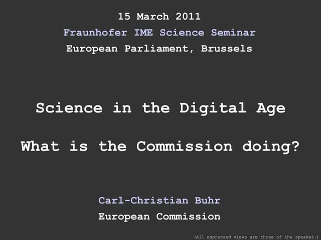 Science in a Digital Age