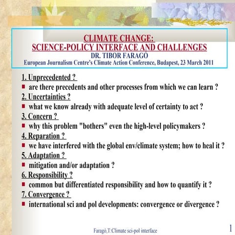 Tibor Farago, Honorary professor at St. Istvan University/ former Hungarian c...