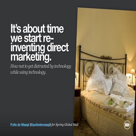 "It’s about time we start re-inventing direct marketing." for Spring Global M...