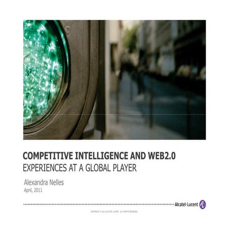 Competitive Intelligence and Web2.0