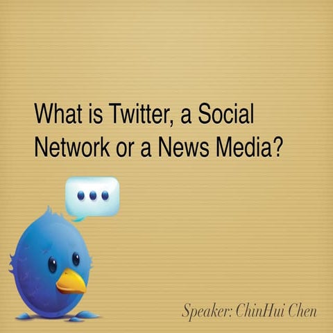 What is twitter a social network or news media?