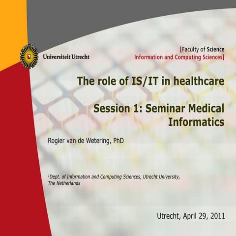 The Role of Information Systems in Healthcare | PDF