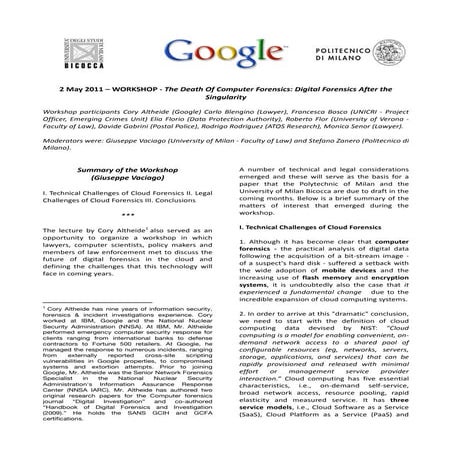 The Death Of Computer Forensics: Digital Forensics After the Singularity