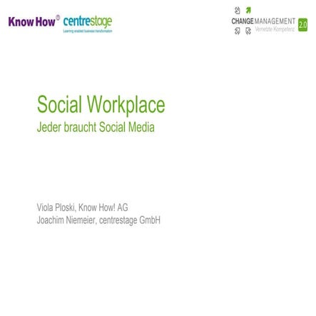 Social Workplace - Jeder braucht Social Media