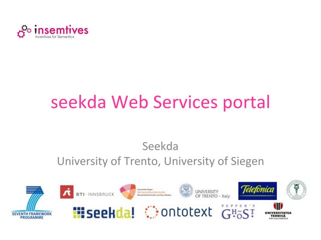 UAB 2011 - Seekda Webservices Portal