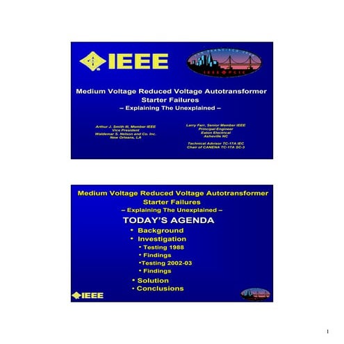 Medium Voltage Reduced Voltage Autotransformer