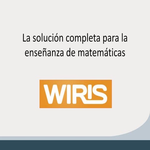 WIRIS en Moodle - español | PPTX