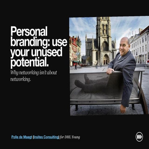 "Personal branding: use your unused potential.  Why networking isn’t about ne...