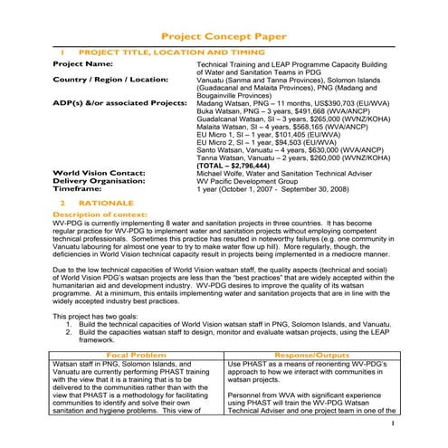 20110701 watsan pdg  leap and technical support concept paper