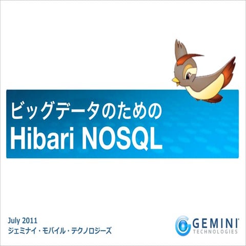 Hibari NOSQL at dist_study Tokyo 20110708