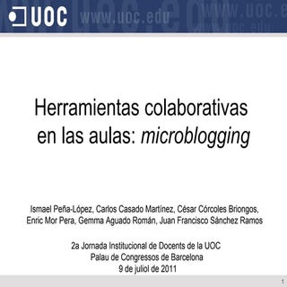 Herramientas colaborativas en las ...