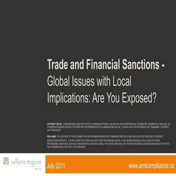 Aml Sanctions Presentation Pptx