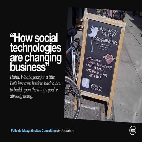 “How social technologies are changing business” for Accenture