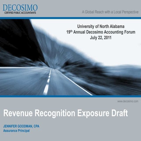Revenue Recognition Exposure Draft