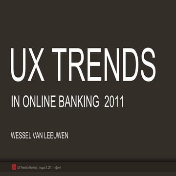 User Experience Trends in Banking