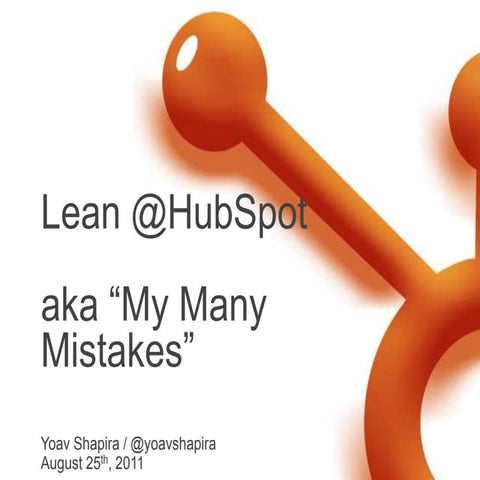 Lean Startup at HubSpot