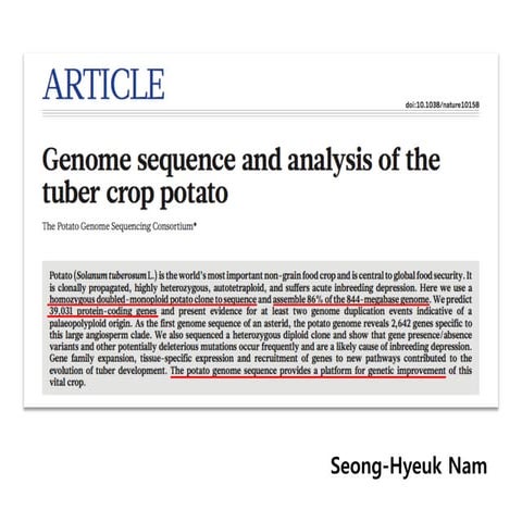 Potato genome sequence paper | PDF