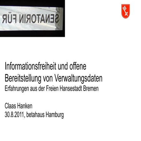 Informationsfreiheit und Open Data in Bremen