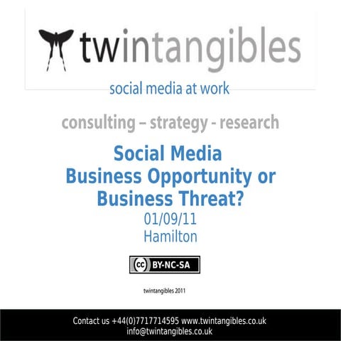 Social Media as a Business Opportunity - Lanarkshire Chamber of Commerce Busi...