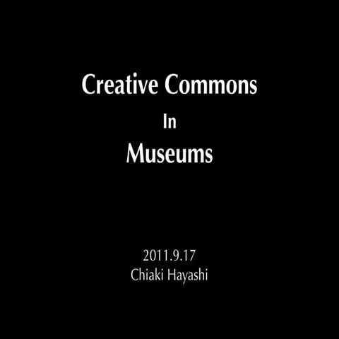 Creative Commons in Museums