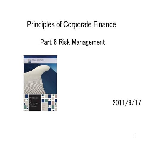20110917 principles of corporate finance part8 | PDF