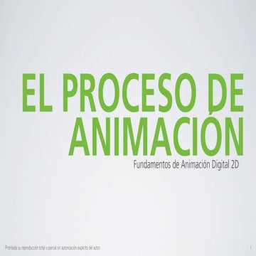 El Proceso de Animación