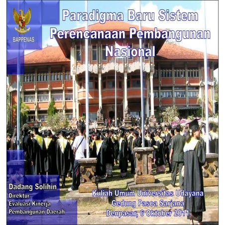 Paradigma Baru Sistem Perencanaan Pembangunan Nasional 