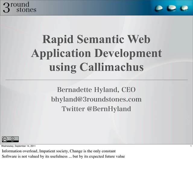 Rapid Semantic Web Application Development