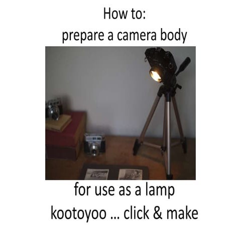 Convert a Camera Body to a Lamp