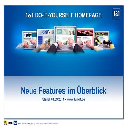 Die neuen Features der 1&1 Do-It-Yourself Homepage im Überblick