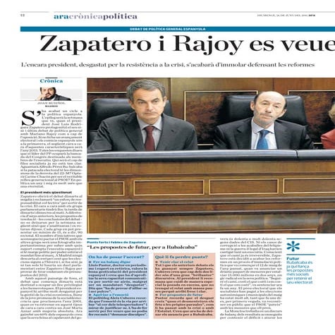 Anàlisi cara a cara Zapatero vs Rajoy - #DEN2011