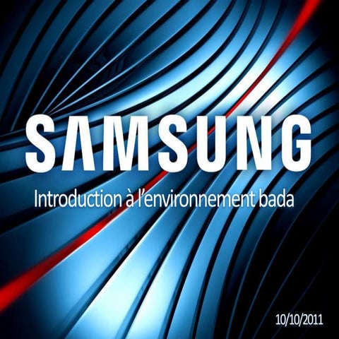 Introduction à Samsung bada