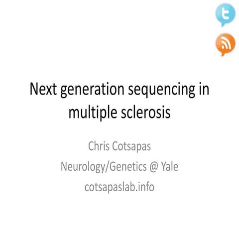 Multiple Sclerosis SEMINAR | PPTX