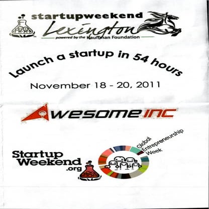Startup Weekend Lexington Program