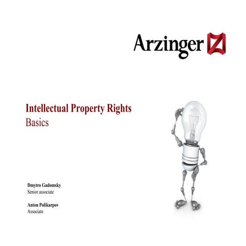 Intellectual property rights - basics