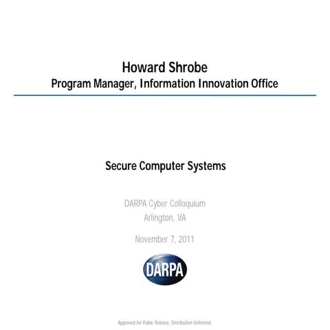 Secure Computer Systems (Shrobe)