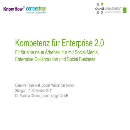 Kompetenz fuer Enterprise 2.0 (bwcon)
