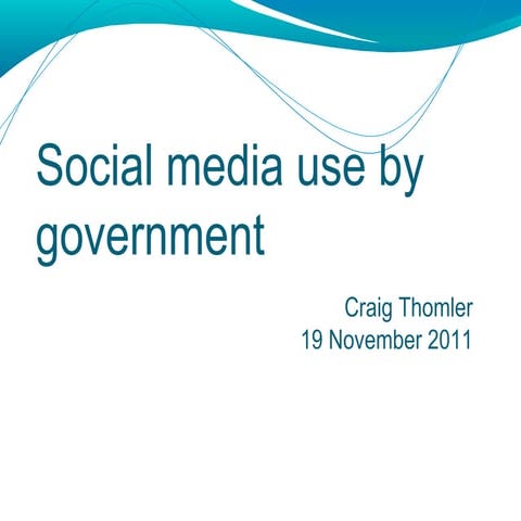 For Kokoda Foundation - Social media in australian government 