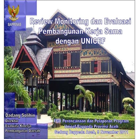 Review Monitoring dan Evaluasi Pembangunan Kerja Sama dengan UNICEF 