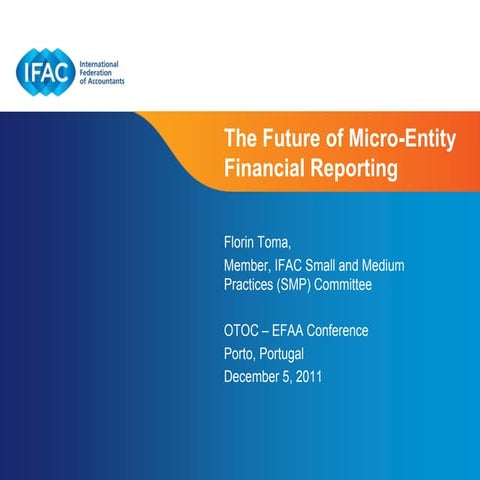 The Future of Micro-Entity Financial Reporting
