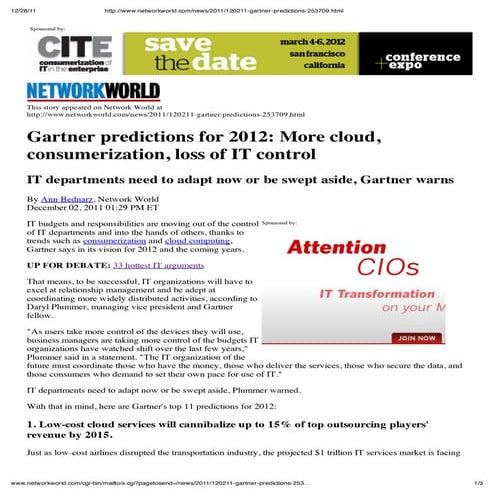 2011 120211 Gartner Predictions 253709
