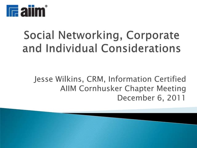 20111206 AIIM Cornhusker Social Med...